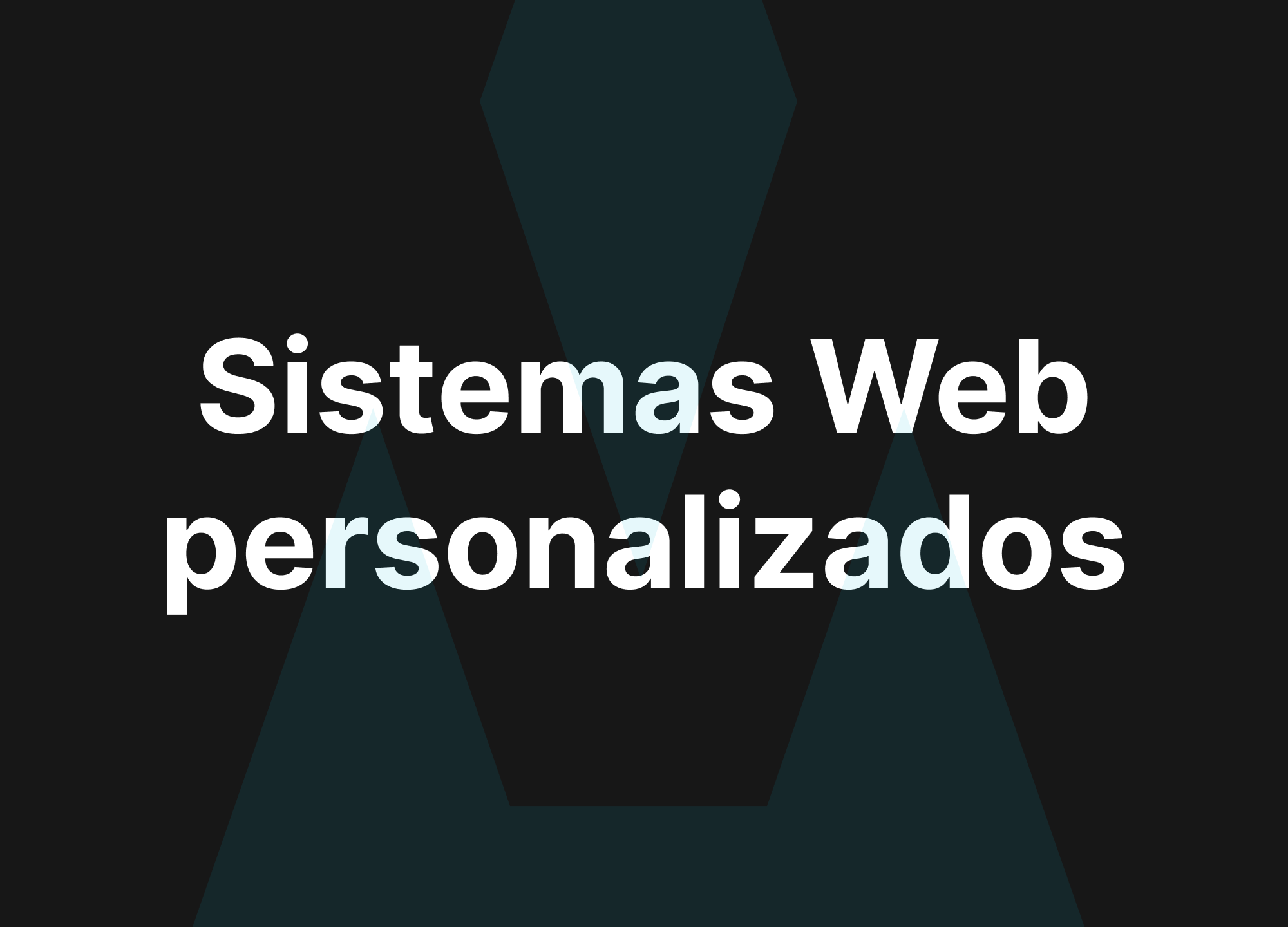 Sistemas Web personalizados